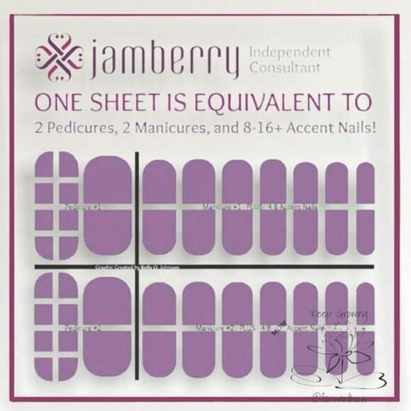 Bundle Sale 3 for $15 | Jamberry - 2 Full Sheet Nail Wraps - Picture 12 of 12